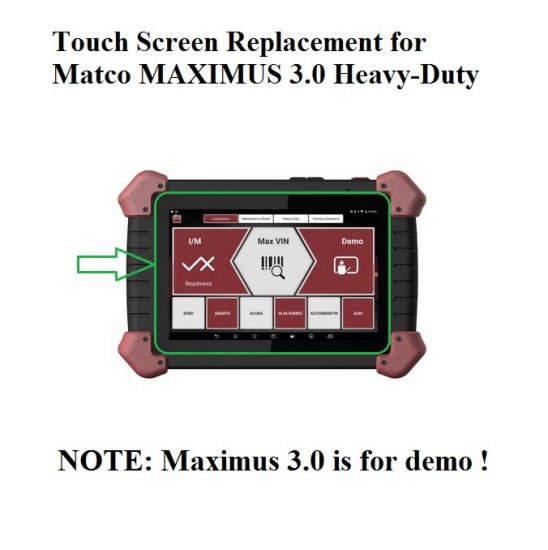 Touch Screen Digitizer for Matco Tools Maximus 3.0 Heavy Duty|Matco